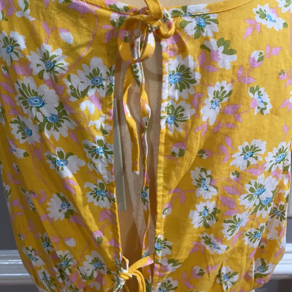 RACHEL ZOE Floral Print Plunge Neckline Blouse Size Small - Picture 5 of 11